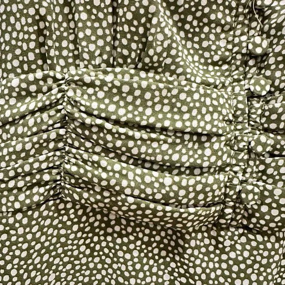 A&F Olive Mini Petite Dress. Y2K, Spring, Babydoll, Festival, Easter, Summer - Picture 5 of 9